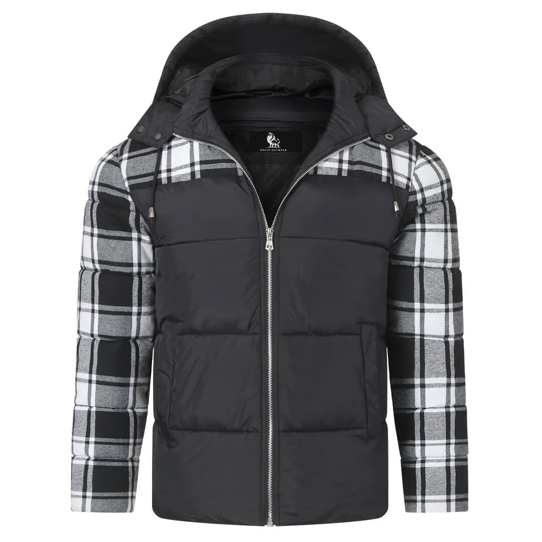 Geruite Gewatteerde Winterjas voor Dames en Heren - Lichtgewicht Isolerende Puffercoat Winterkleding