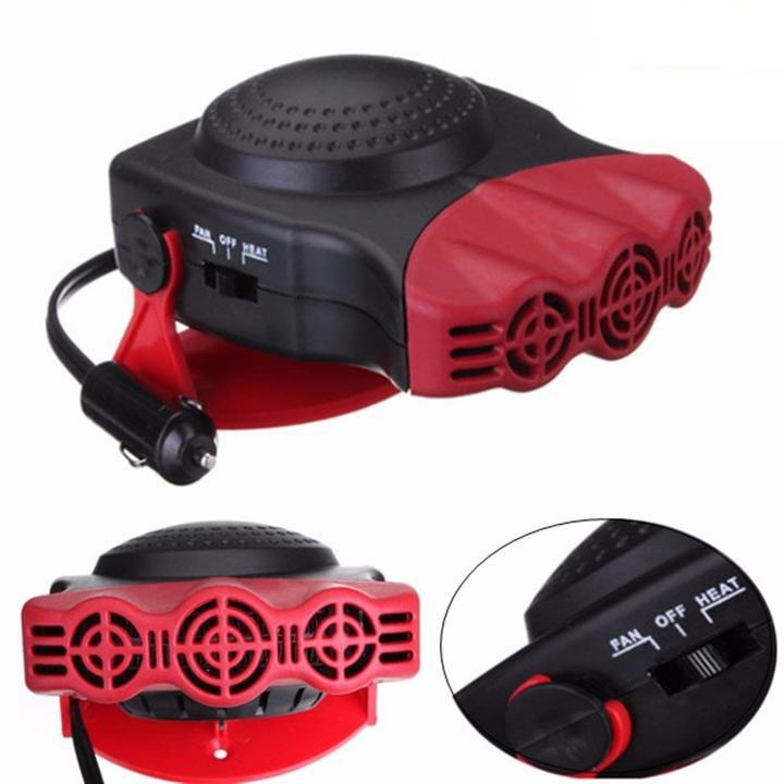 Draagbare Auto Verwarming Ventilator 12V Ontwasemer Voorruit Ontdooien Ontijzelen Winter Klimaatregeling