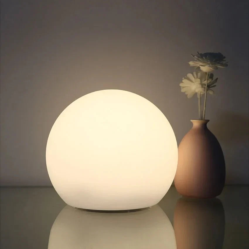 Draadloze LED Bollamp met Afstandsbediening 16 Kleuren Oplaadbaar USB Sfeerlamp Tafellamp Nachtlamp Sfeer