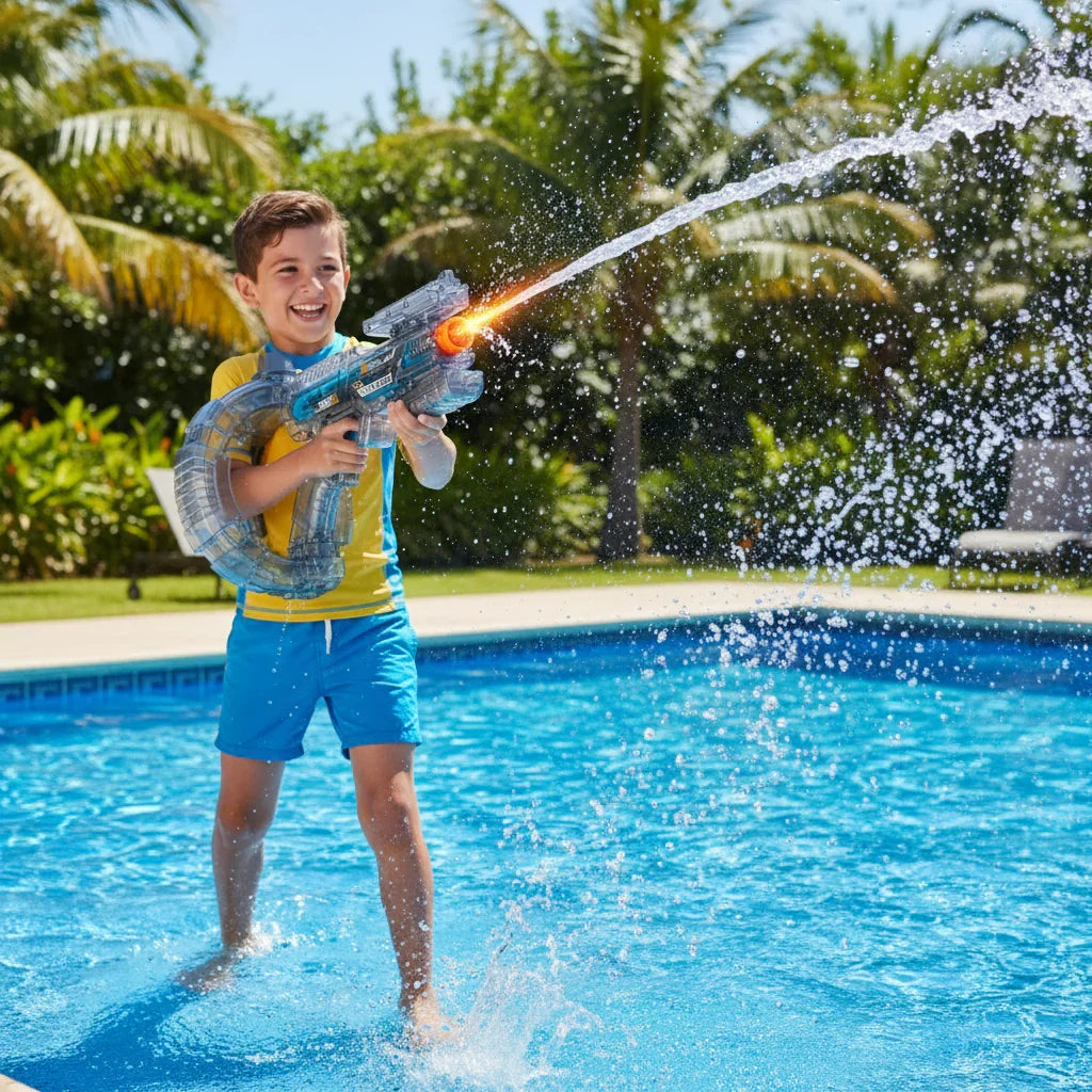 Elektrische Waterpistool voor Kinderen - Fun Outdoor Speelgoed met Groot Reservoir voor Zomer Waterpret