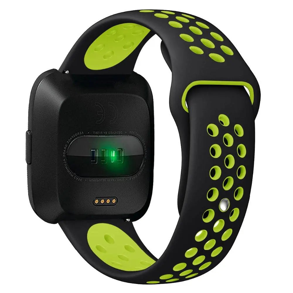 Sporthorlogebandje met Antisweetlaag - Verstelbaar Fitbit Versa 2 Polsbandje voor Comfortabele Training
