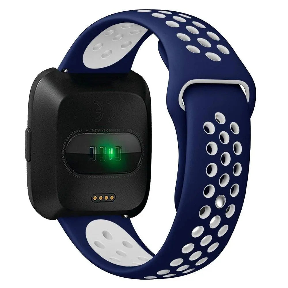 Sporthorlogebandje met Antisweetlaag - Verstelbaar Fitbit Versa 2 Polsbandje voor Comfortabele Training