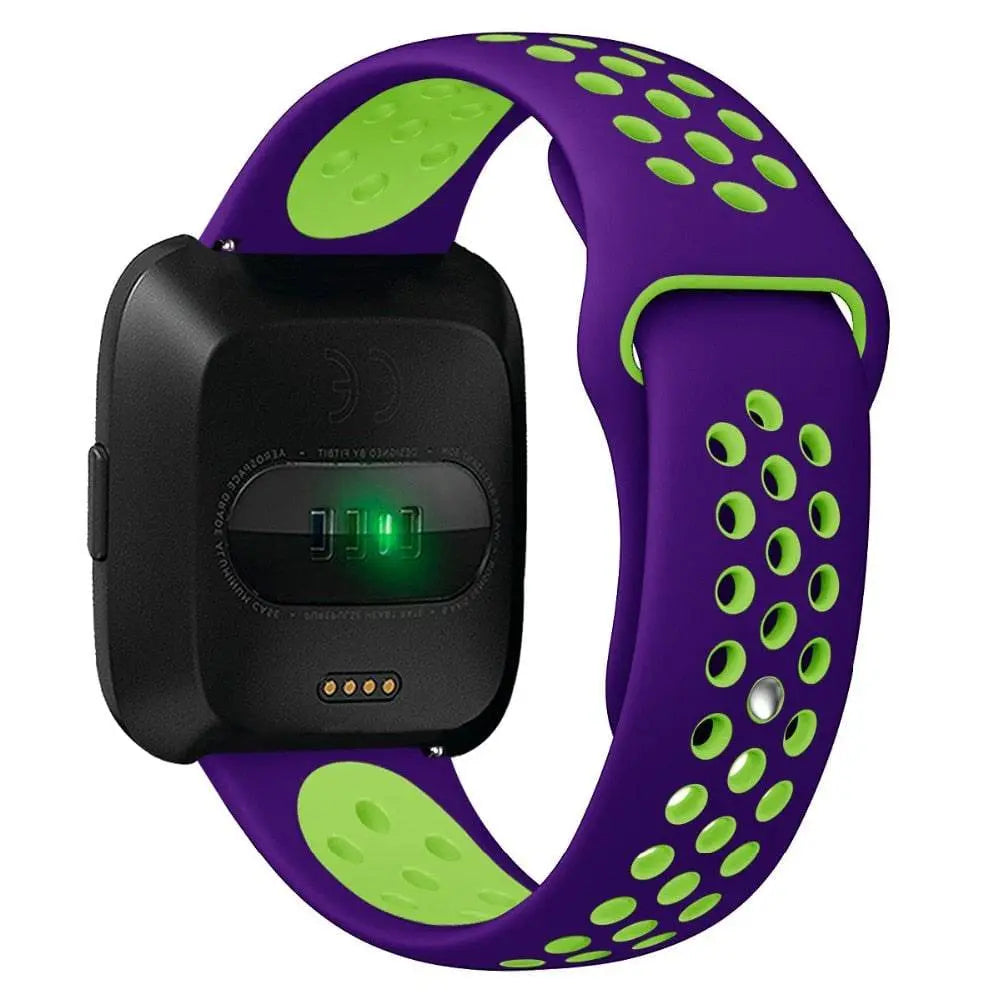 Sporthorlogebandje met Antisweetlaag - Verstelbaar Fitbit Versa 2 Polsbandje voor Comfortabele Training