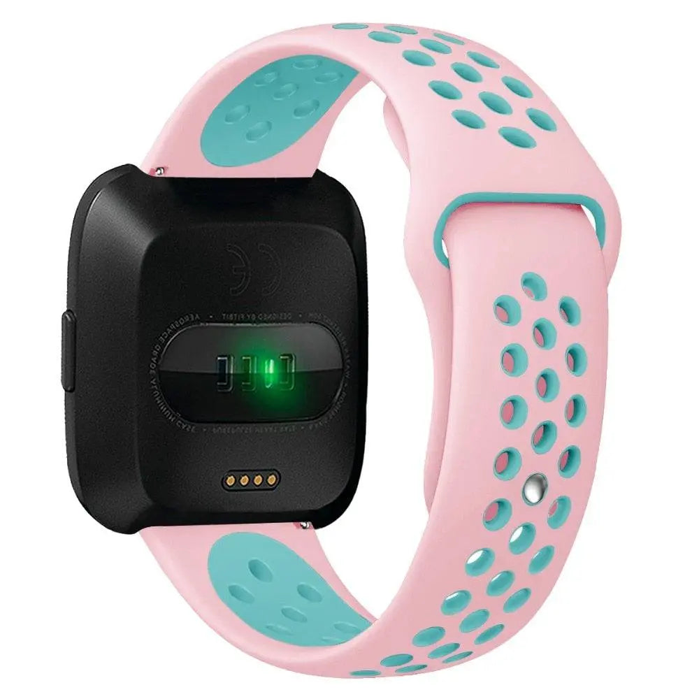 Sporthorlogebandje met Antisweetlaag - Verstelbaar Fitbit Versa 2 Polsbandje voor Comfortabele Training