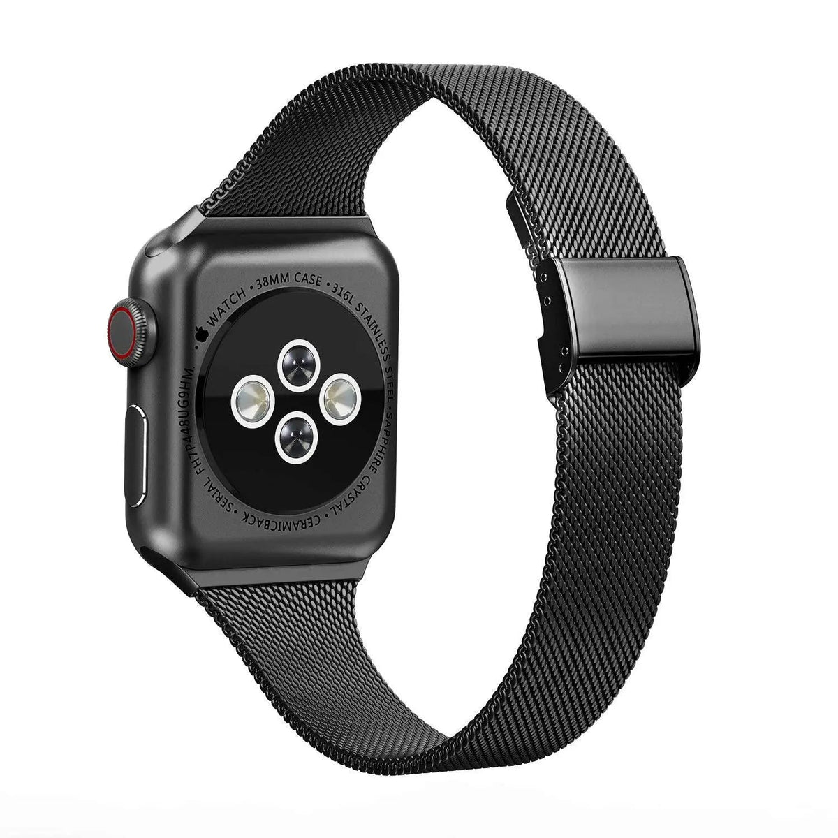 Roestvrij Stalen Mesh Smartwatchbandje 42mm 44mm 46mm 49mm Magnetische Sluiting Verstelbaar Polsband