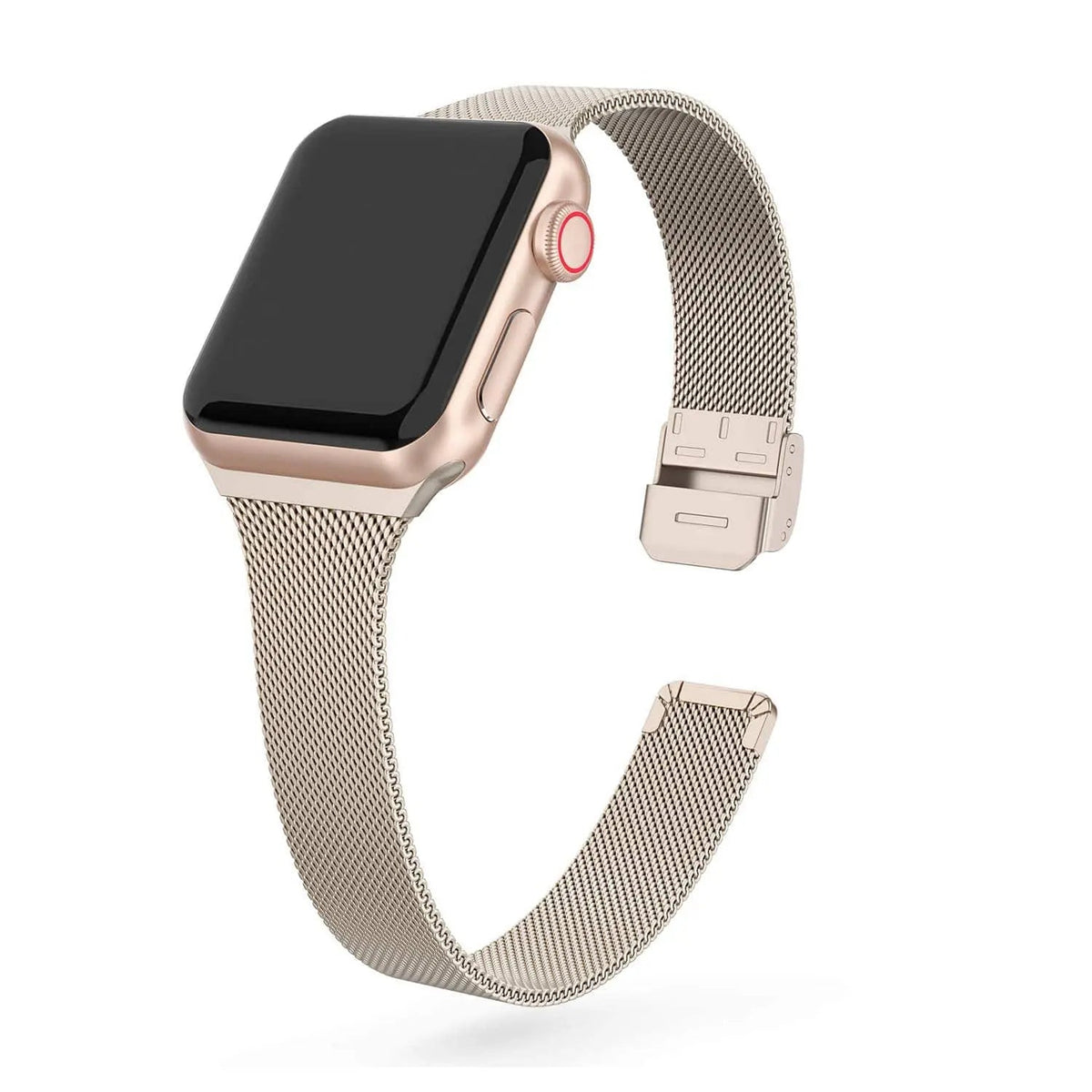 Roestvrij Stalen Mesh Smartwatchbandje 42mm 44mm 46mm 49mm Magnetische Sluiting Verstelbaar Polsband