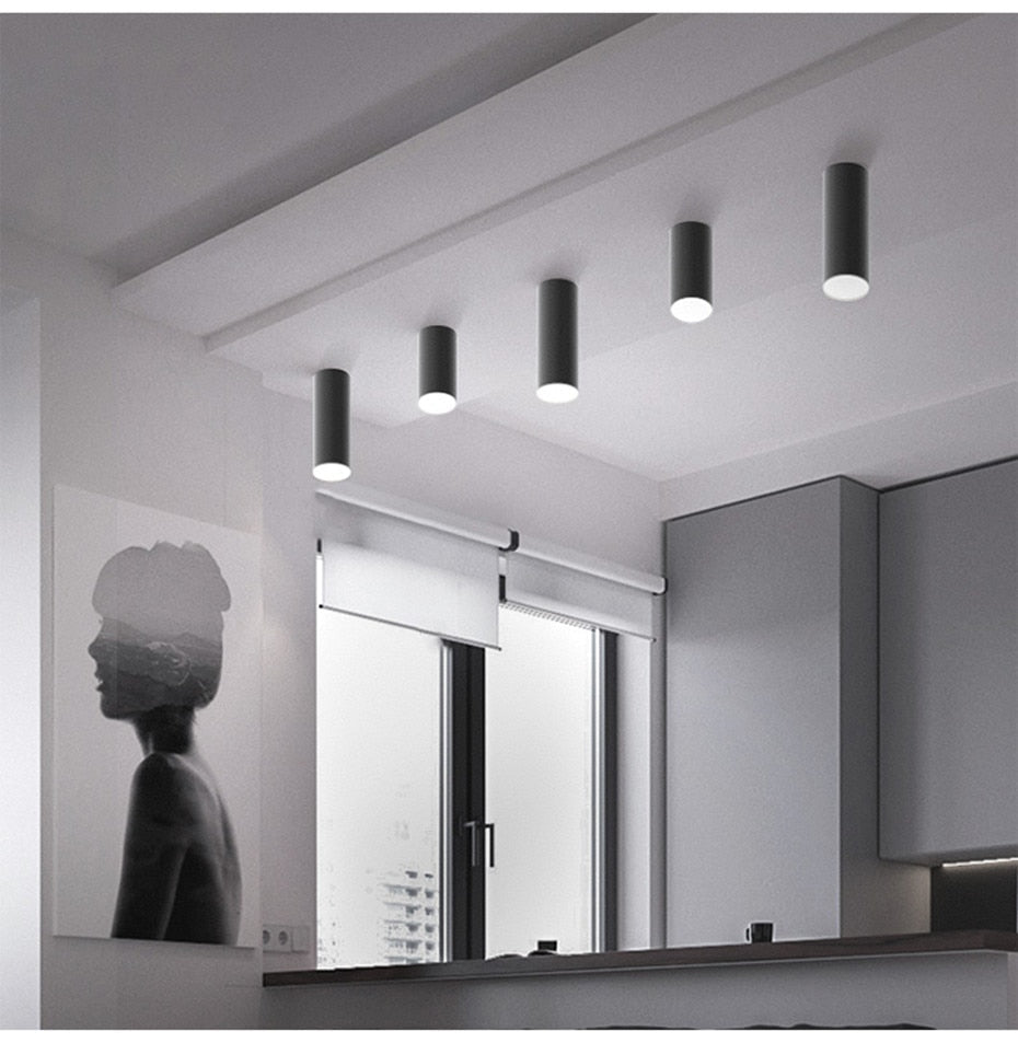 Opbouw LED COB Downlight Plafondlamp 75MM-400MM Modern Design Voor Woonkamer En Keuken 110V/220V