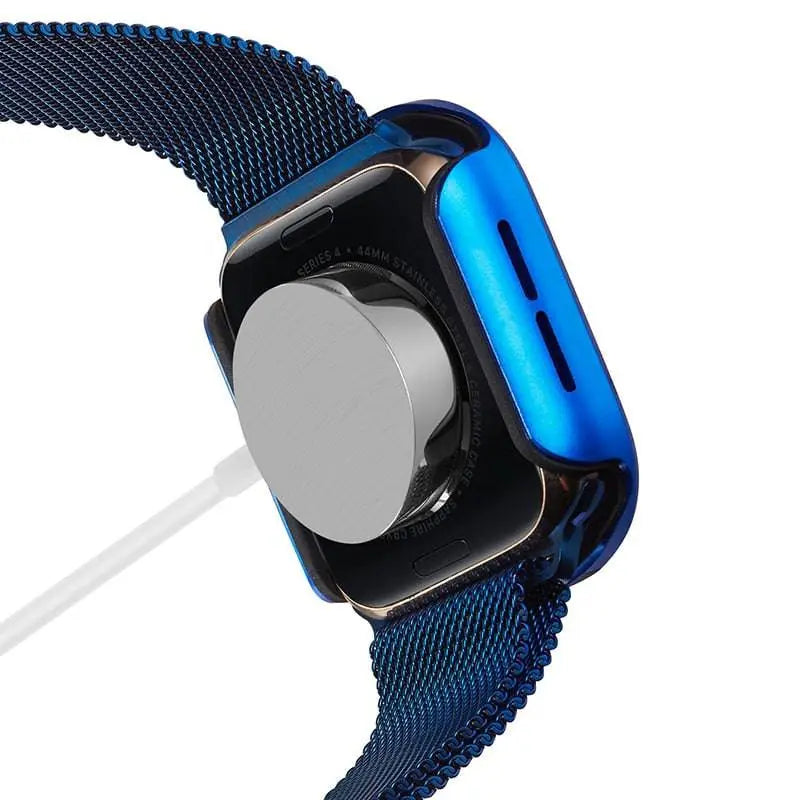Aluminium Smartwatch Beschermhoes 40mm 44mm met Geïntegreerde Schermprotector Robuuste Behuizing Accessoire