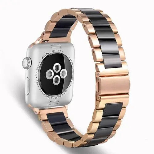 Keramische Smartwatch Polsband Roestvrij Staal 42mm 46mm 49mm Verstelbaar Sieradenafwerking Horlogeband