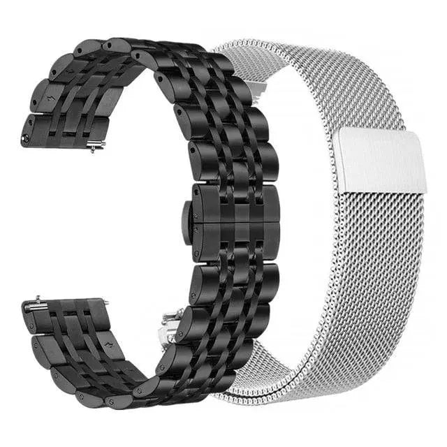 Roestvrijstalen Horlogeband 20mm 22mm Smartwatch Verstelbaar Stijlvol Polsband Metaal Universeel Accessoire