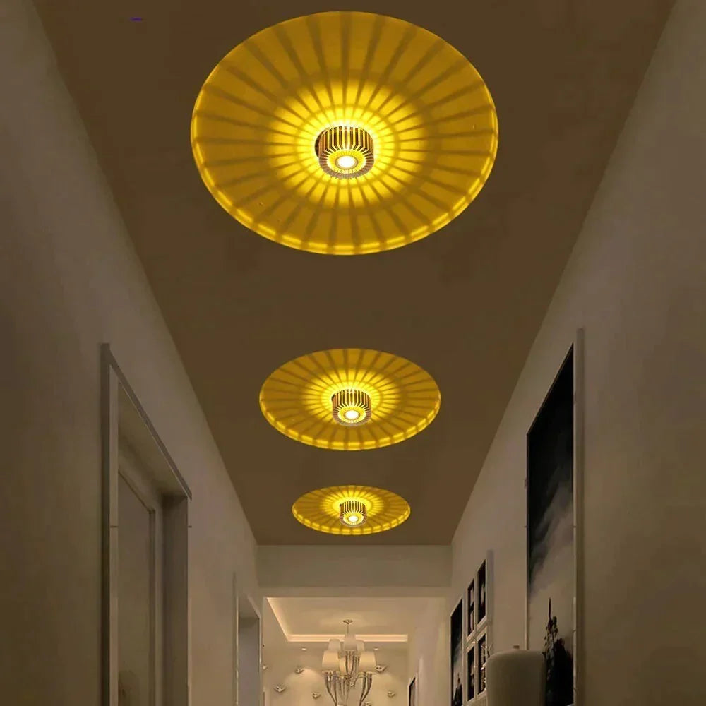 Inbouw LED Plafondspot 3W Aluminium Kleurrijk Sfeerlicht Gang Balkon Studeerkamer Slaapkamer Woonkamer