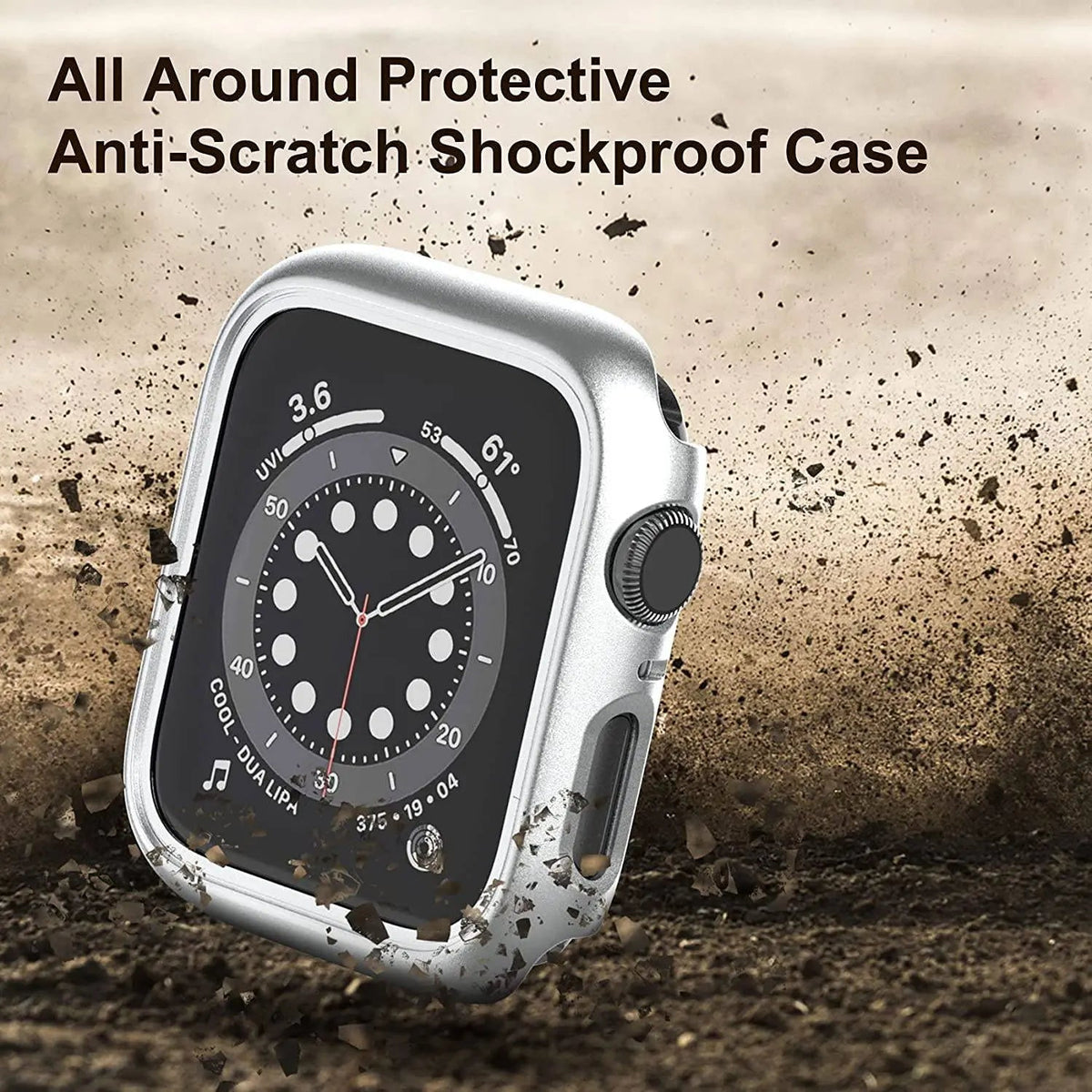 Beschermhoes met Geïntegreerde Schermbescherming voor Smartwatch 41mm en 45mm Series 7 Compatibel Horloges