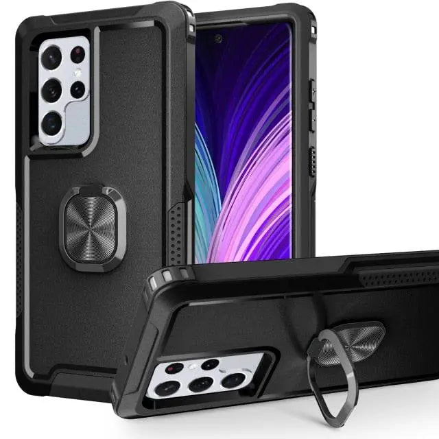 Robuuste Telefoonhoes met Standaard Samsung Galaxy S22 Plus Ultra Volledig Beschermend Schokbestendig