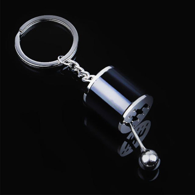 Handmatige Versnellingspook Sleutelhanger - Realistische 6-Versnellingen Design voor Autoliefhebbers