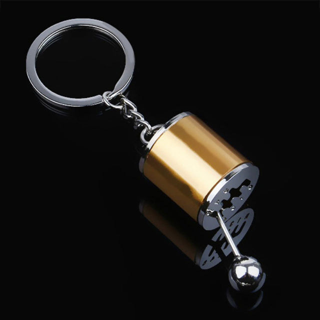 Handmatige Versnellingspook Sleutelhanger - Realistische 6-Versnellingen Design voor Autoliefhebbers