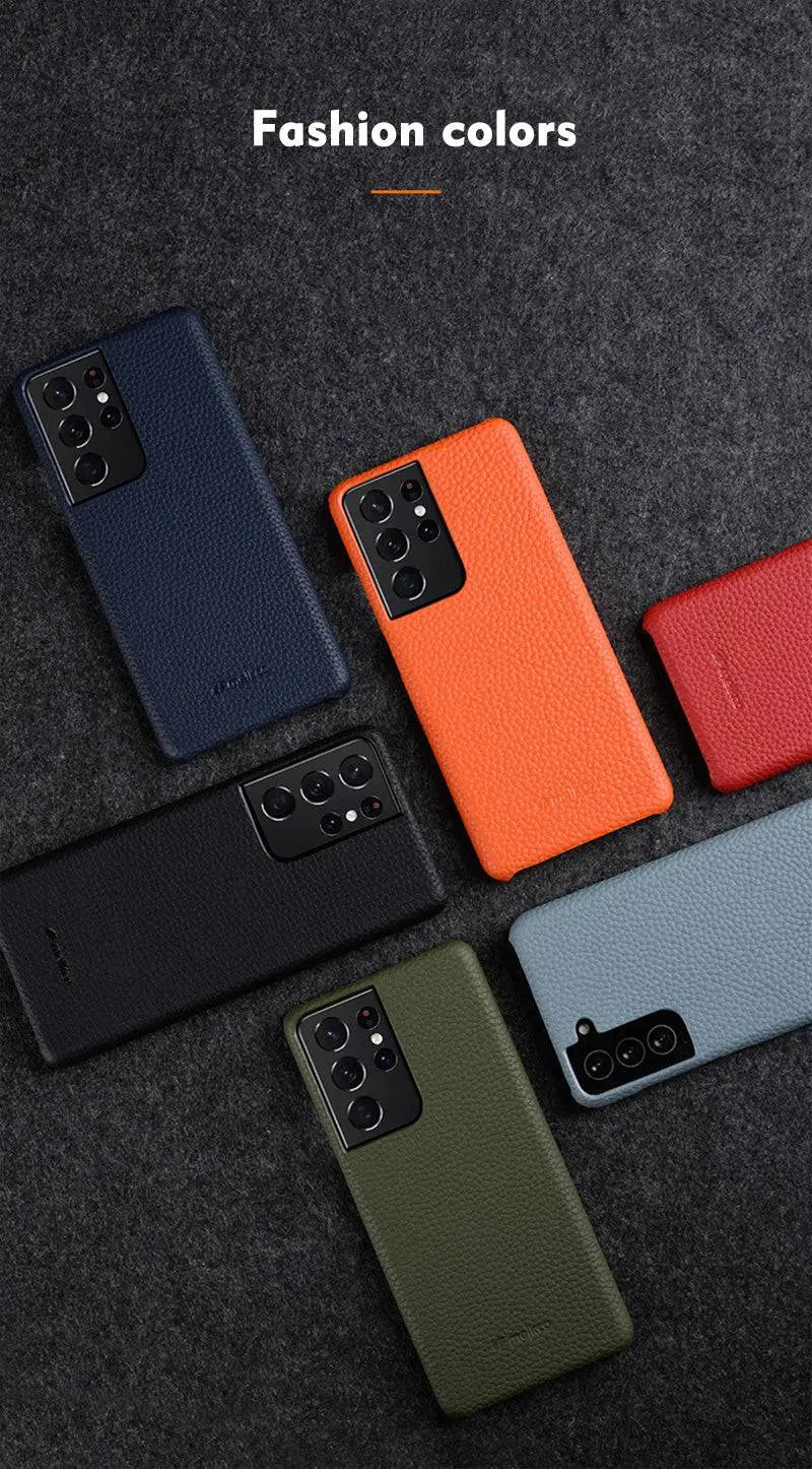 Lederen Telefoonhoesje met Kaartvakjes voor Samsung Galaxy S22 S21 S20 Ultra Plus Stijlvolle Bescherming