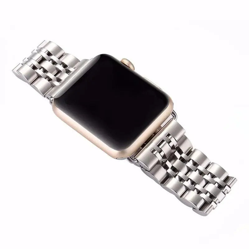 Schakelarmband Smartwatch 38-49mm Siliconen Polsband Sporthorloge Zwart Zilver Goud Verstelbaar Universeel
