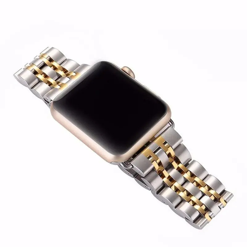Schakelarmband Smartwatch 38-49mm Siliconen Polsband Sporthorloge Zwart Zilver Goud Verstelbaar Universeel