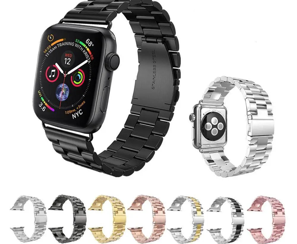 Stalen Schakelband Smartwatch 42mm 46mm 49mm Polsband Verstelbaar Metaal Horloge Accessoire Universal