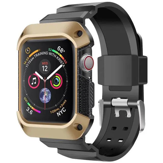 Robuuste Smartwatch Polsband Siliconen 38-49mm Sportband Verwisselbaar Waterdicht Zwart Outdoor Sport Actief