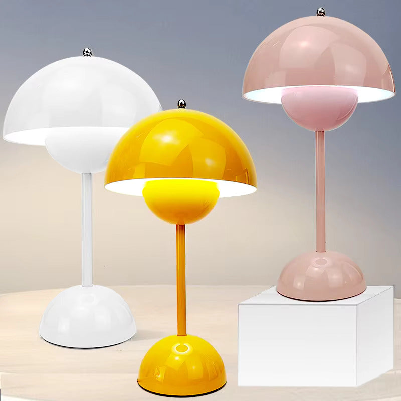 Oplaadbare Retro Tafellamp met Touchbediening Dimbaar LED Sfeerlicht 3 Standen 10 Uur Accuduur voor Woonkamer