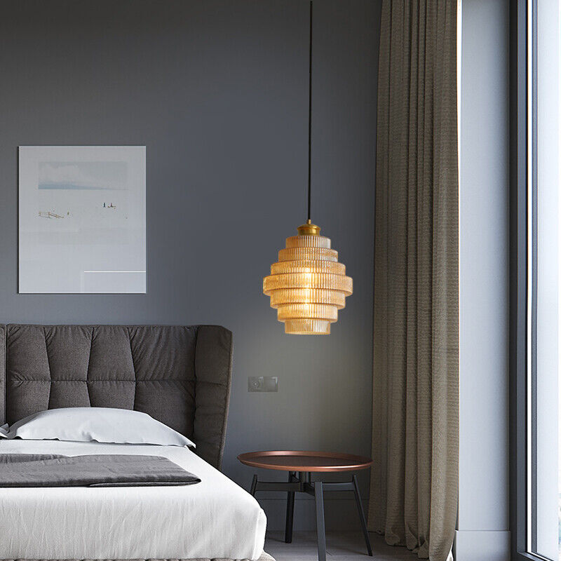 Glazen Hanglamp met Metalen Flessendesign E27 Fitting Diameter 22cm voor Keuken Eetkamer Woonkamer Verlichting