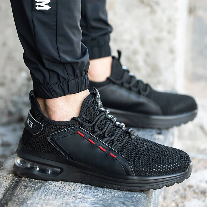 Veiligheidsschoenen Stalen Neus Heren Werkschoenen S3 Antislip Ademend Mesh Sportief Design Veiligheid