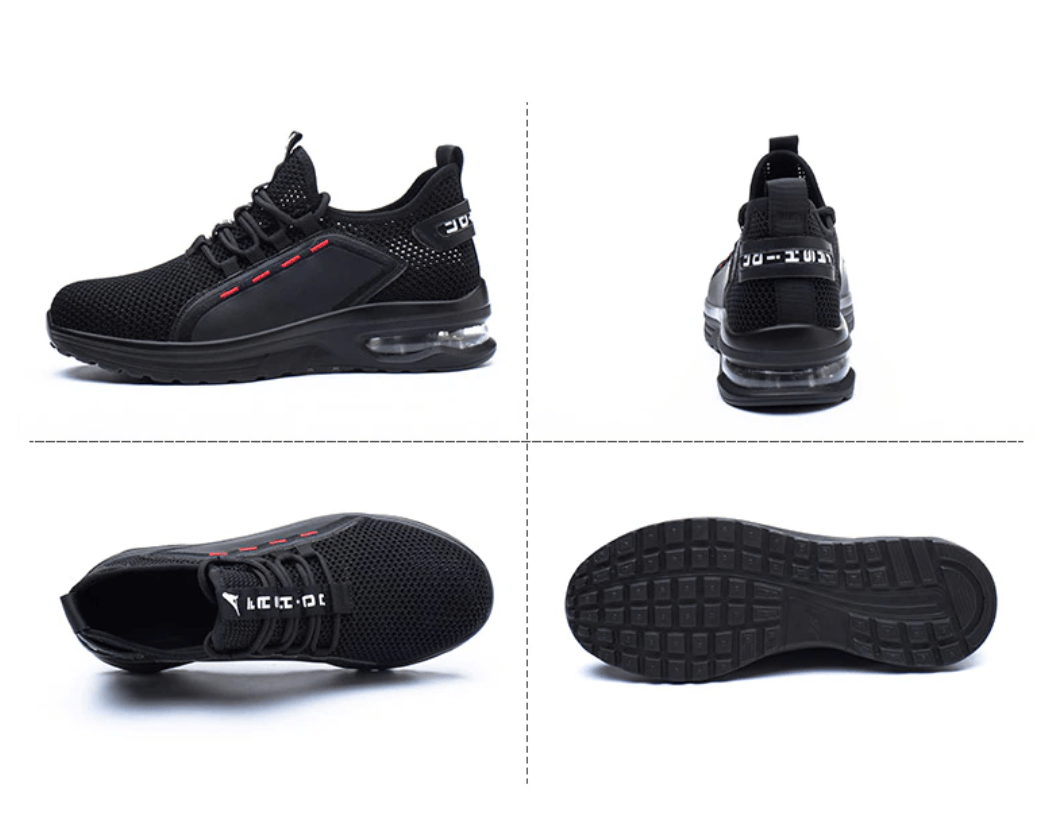 Veiligheidsschoenen Stalen Neus Heren Werkschoenen S3 Antislip Ademend Mesh Sportief Design Veiligheid