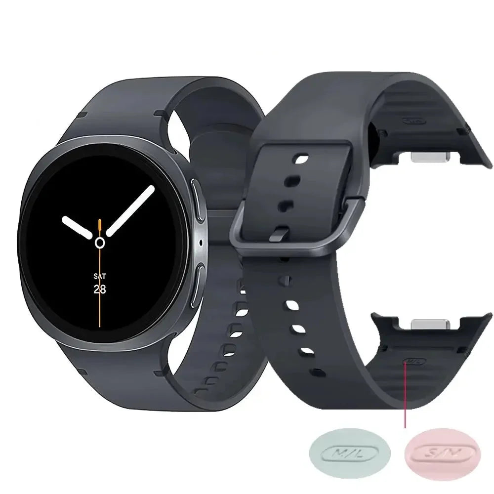 Siliconen Smartwatch Bandje Verstelbaar Comfortabel Polsband voor Dagelijks Gebruik Sport Werk Fitness