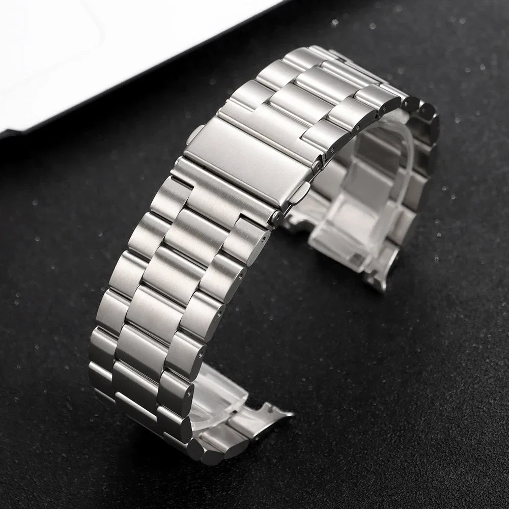 Roestvrij Stalen Smartwatch Horlogeband 40mm 44mm 46mm Verstelbaar Metalen Polsband Modern Design Unisex