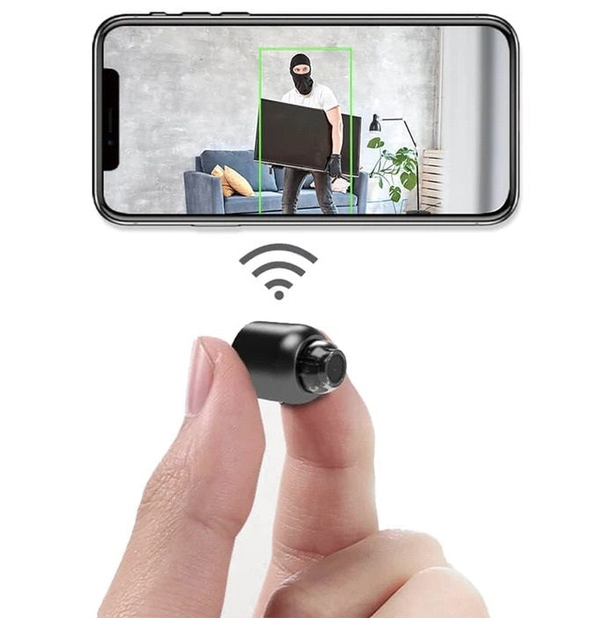 Compacte Beveiligingscamera WiFi met Nachtzicht en 1080P HD voor Thuisbewaking en Monitoring
