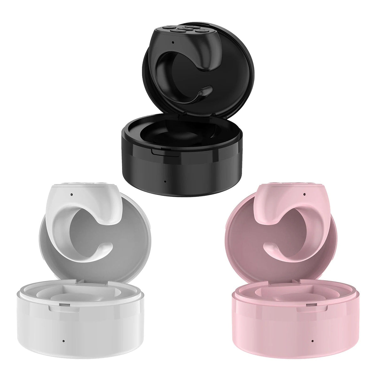 Bluetooth Scrollring voor Handsfree Bladeren Scrollen Zwart Wit Roze Smartphones Tablets Mobiele Apparaten
