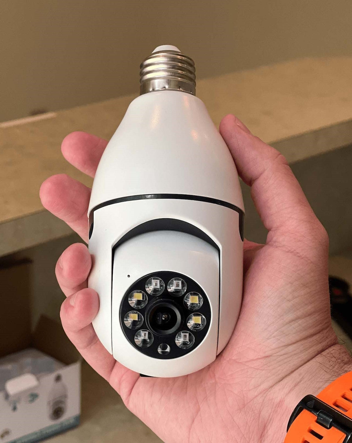 Slimme Beveiligingscamera Gloeilamp met 360° Rotatie Nachtzicht HD Bewaking voor Thuis Kantoor Babykamer