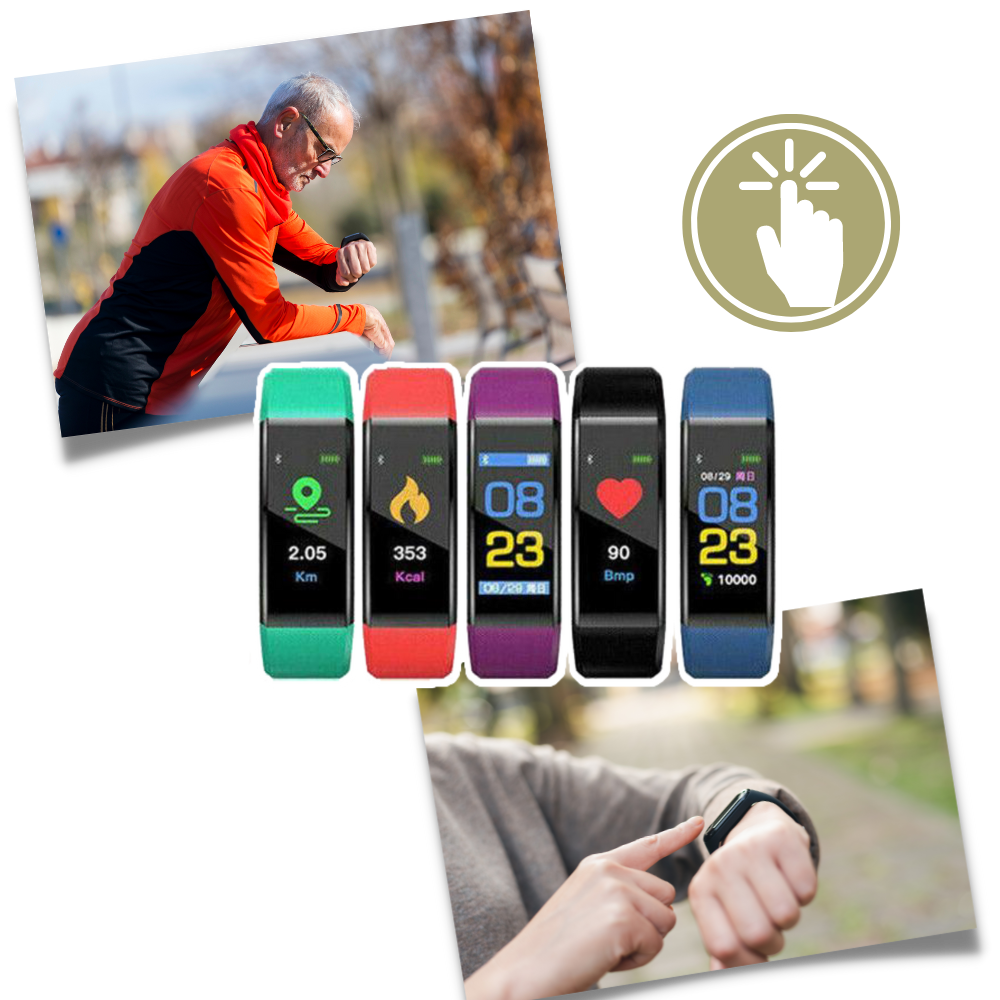 Activiteitstracker met Hartslagmeting & Bloeddrukmonitoring voor Senioren