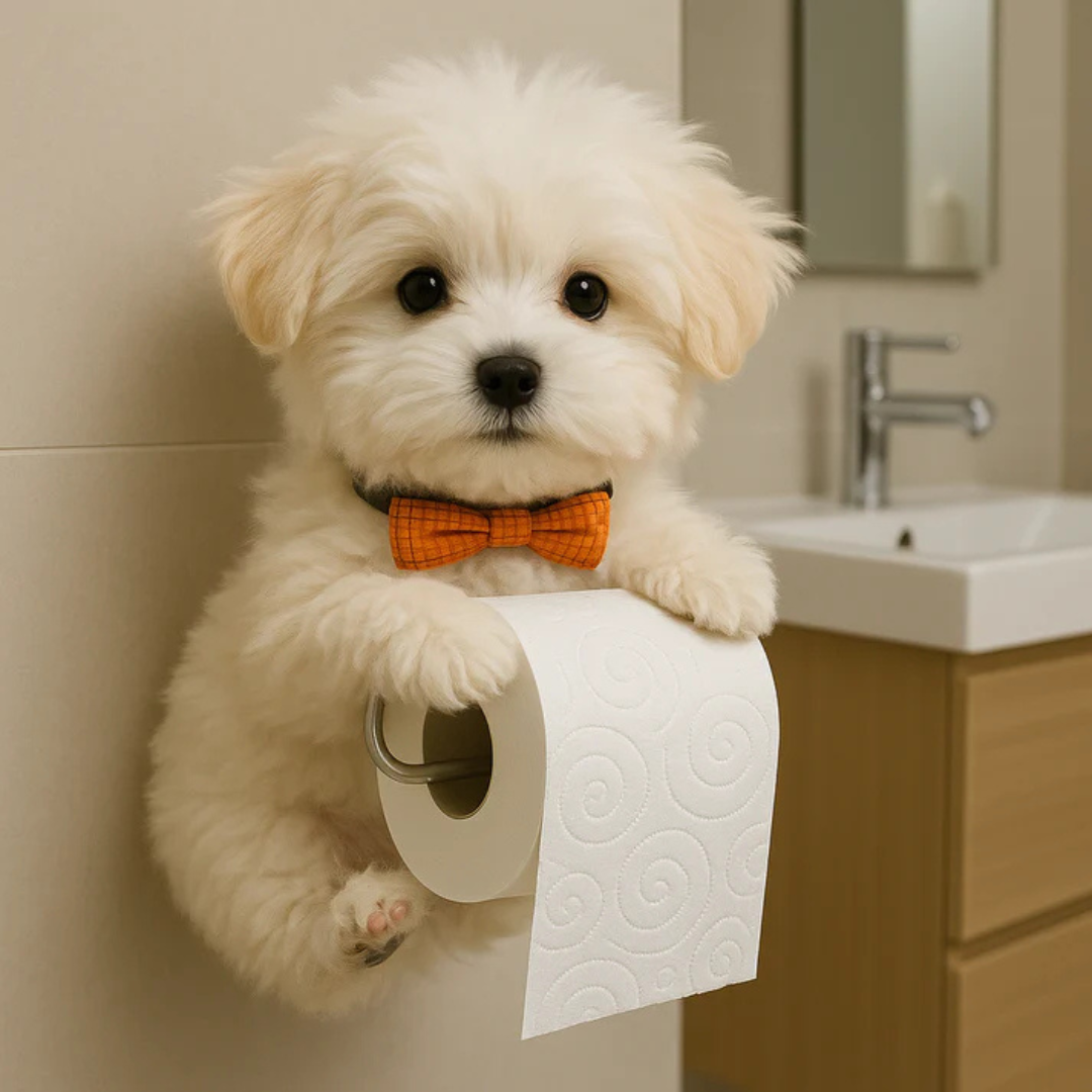 Wandhouder Toiletpapier Hond Decoratief Harsen Design Badkamer Wc Humor Accent Duurzaam Wandmontage Uniek