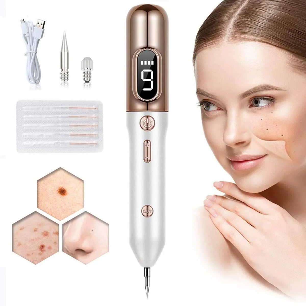Plasma Pen voor Huidcorrecties - 9 Intensiteitsniveaus - Wratverwijderaar - Huidverfijning Thuisgebruik