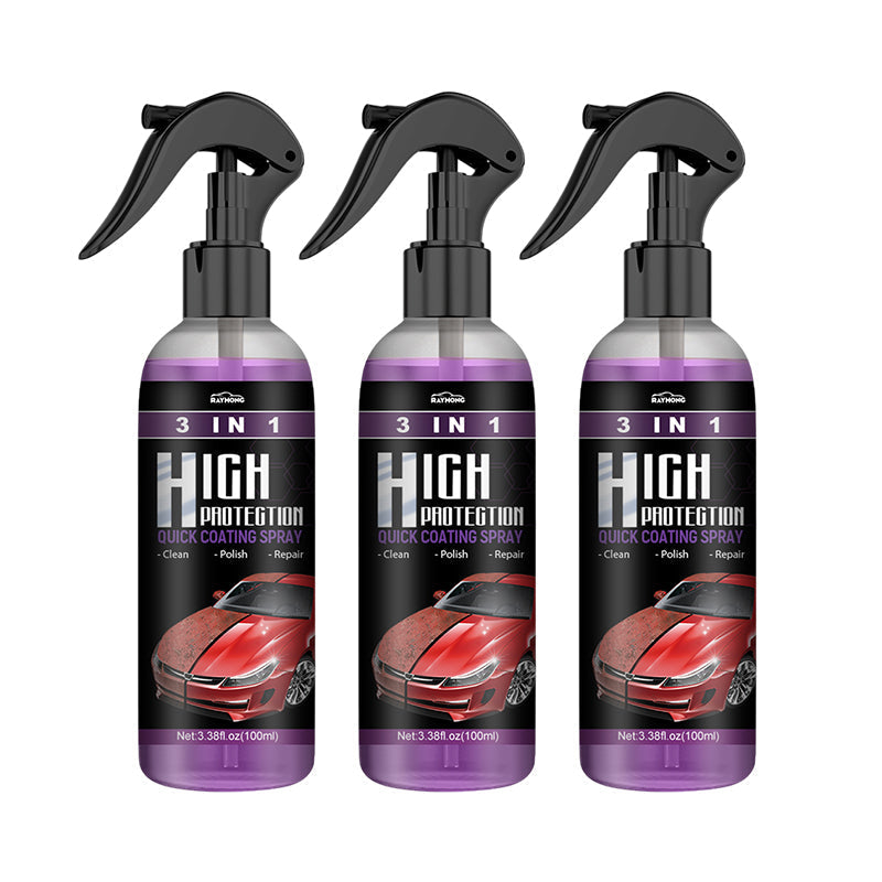 3-in-1 Autolak Coating Spray Watervrij 30ml 100ml Bescherming Glans Krasverwijdering Wassen Auto Onderhoud