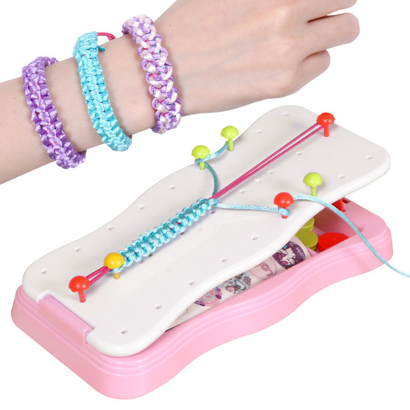 Vlechtset voor Kinderen Armbandjes Maken Creatief Speelgoed met Vlechtschijf Kralen en Accessoires DIY