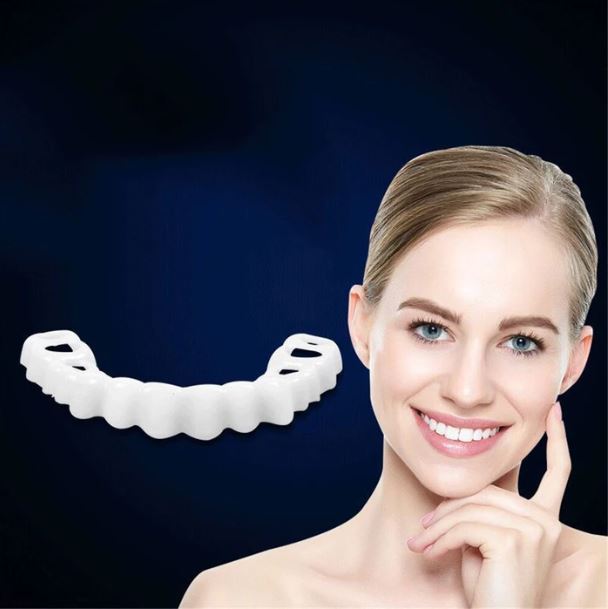Cosmetische Snap-On Tandveneer Wit Flexibel Herbruikbaar DIY Tandcover Boventanden voor Mooie Glimlach