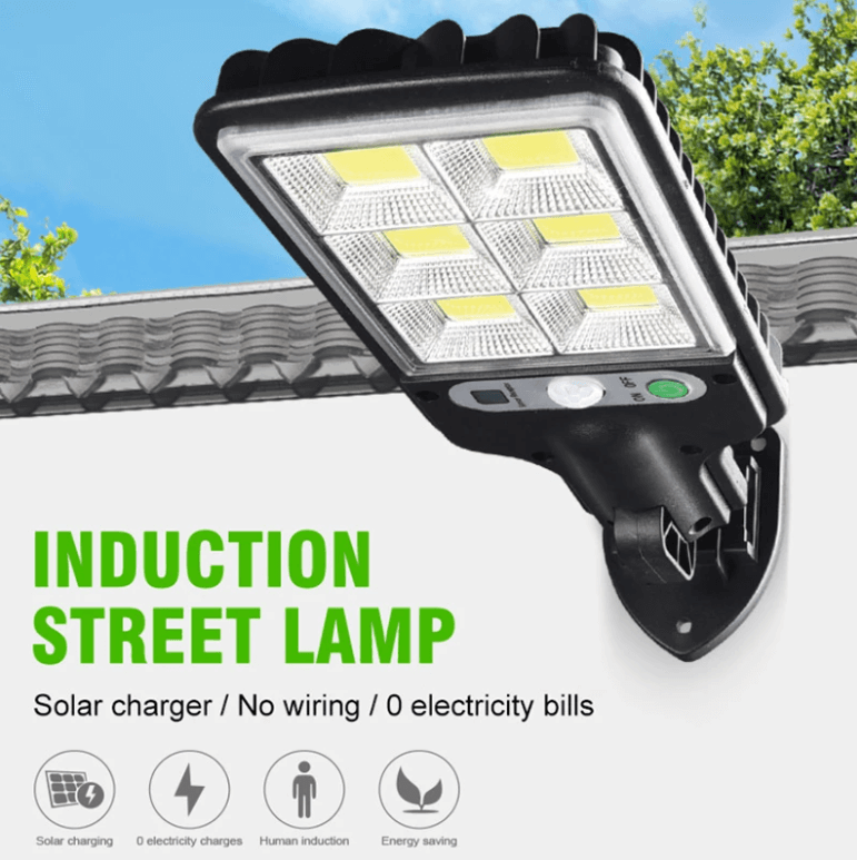 Waterdichte Solar Buitenlamp met Bewegingssensor 100W - IP67 LED-Schijnwerper voor Erf, Oprit en Tuin met Afstandsbediening