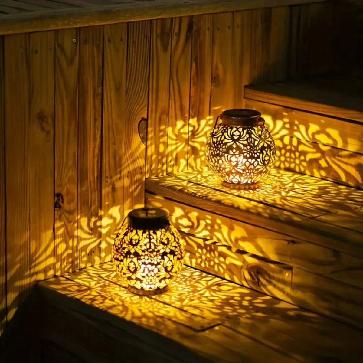 Solarverlichting voor Terras & Tuin - Ronde Sfeerlamp met Warm Licht
