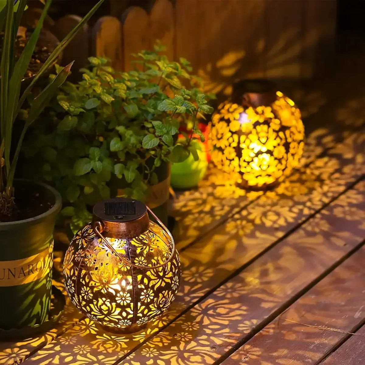 Solarverlichting voor Terras & Tuin - Ronde Sfeerlamp met Warm Licht