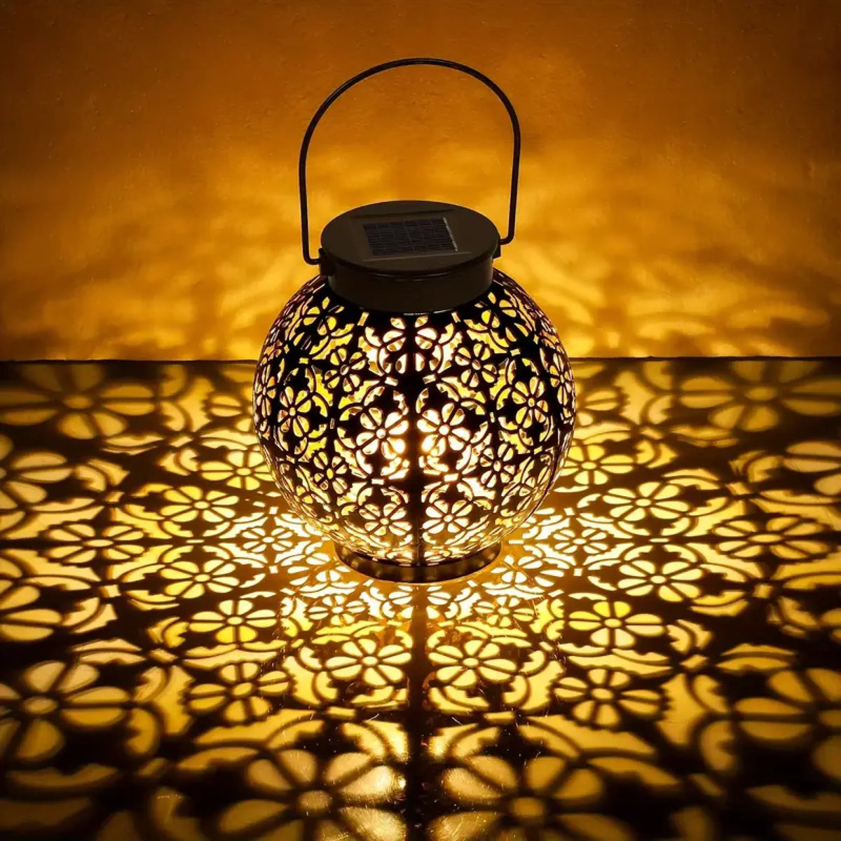 Solarverlichting voor Terras & Tuin - Ronde Sfeerlamp met Warm Licht