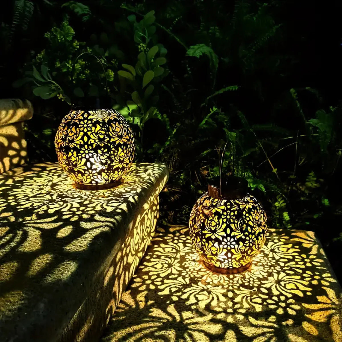 Solarverlichting voor Terras & Tuin - Ronde Sfeerlamp met Warm Licht