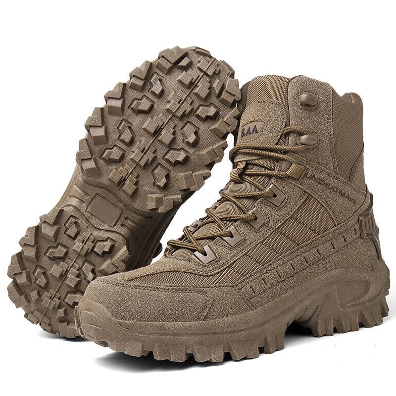 Waterdichte Werkschoenen Hoog met Antislip Zool Versterkte Enkel en Steunzool voor Outdoor Bouw Tuin