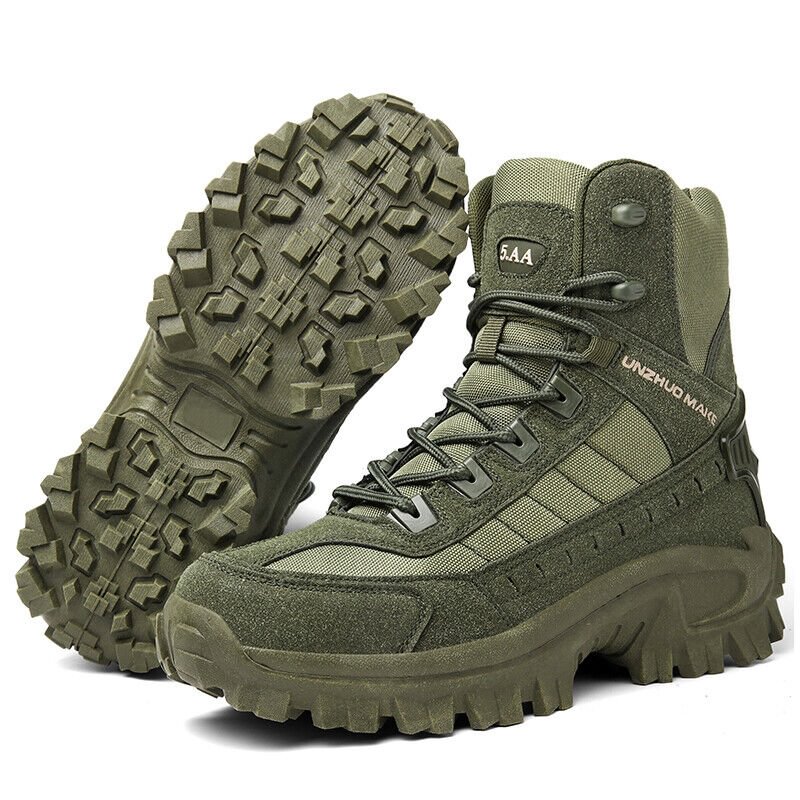 Waterdichte Werkschoenen Hoog met Antislip Zool Versterkte Enkel en Steunzool voor Outdoor Bouw Tuin