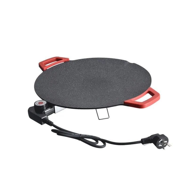 Rookvrije Elektrische Grillplaat - Multifunctionele Contactgrill voor Binnen en Buiten 28cm