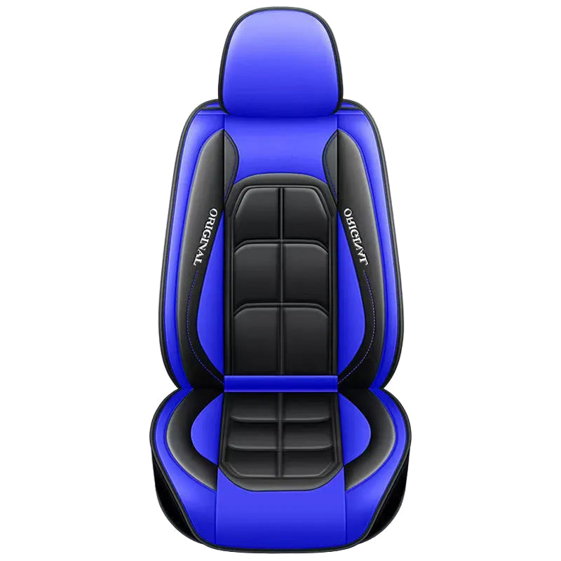 Stoelhoezen Auto Voorstoelen Kunstleder Zwart Beige Grijs Bruin Groen Oranje Blauw Roze Universeel Passend