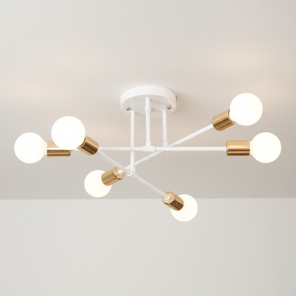Plafondlamp Starburst IJzeren Armen E27 Nordic Mid-Century Design Moderne Verlichting voor Woonkamer Eetkamer