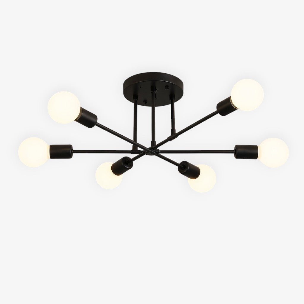 Plafondlamp Starburst IJzeren Armen E27 Nordic Mid-Century Design Moderne Verlichting voor Woonkamer Eetkamer